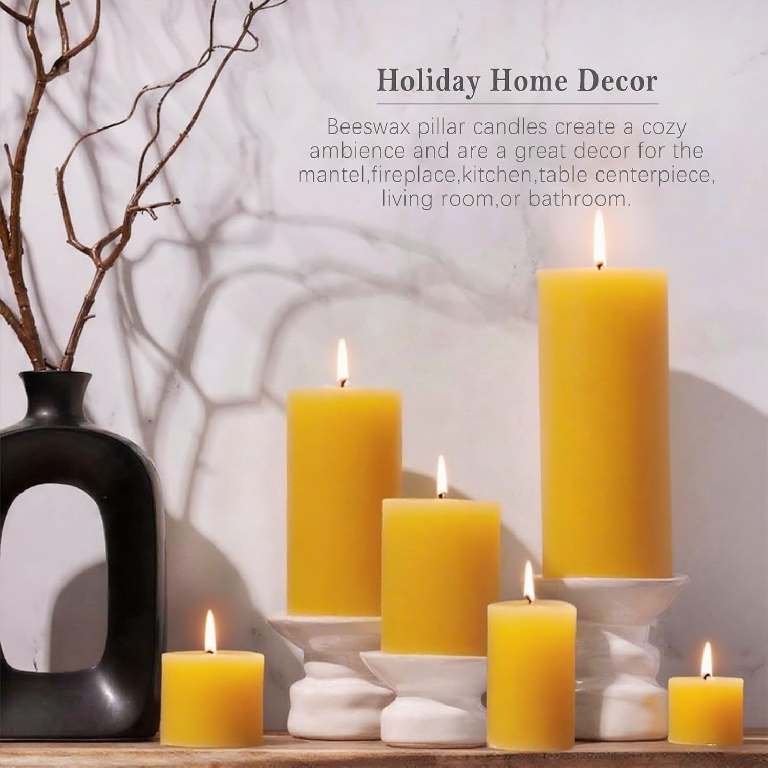 Ensemble de 6 bougies en cire  - Home Fragrance Non Toxic avis et prix