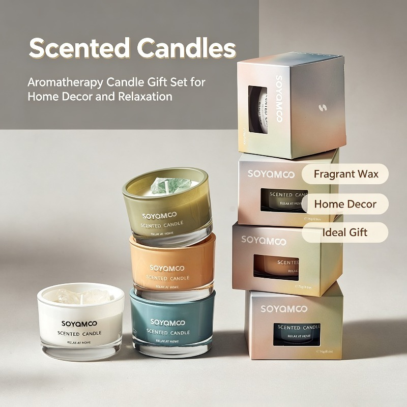 1 bougie parfumée en cire de s - Home Fragrance Non Toxic avis et prix
