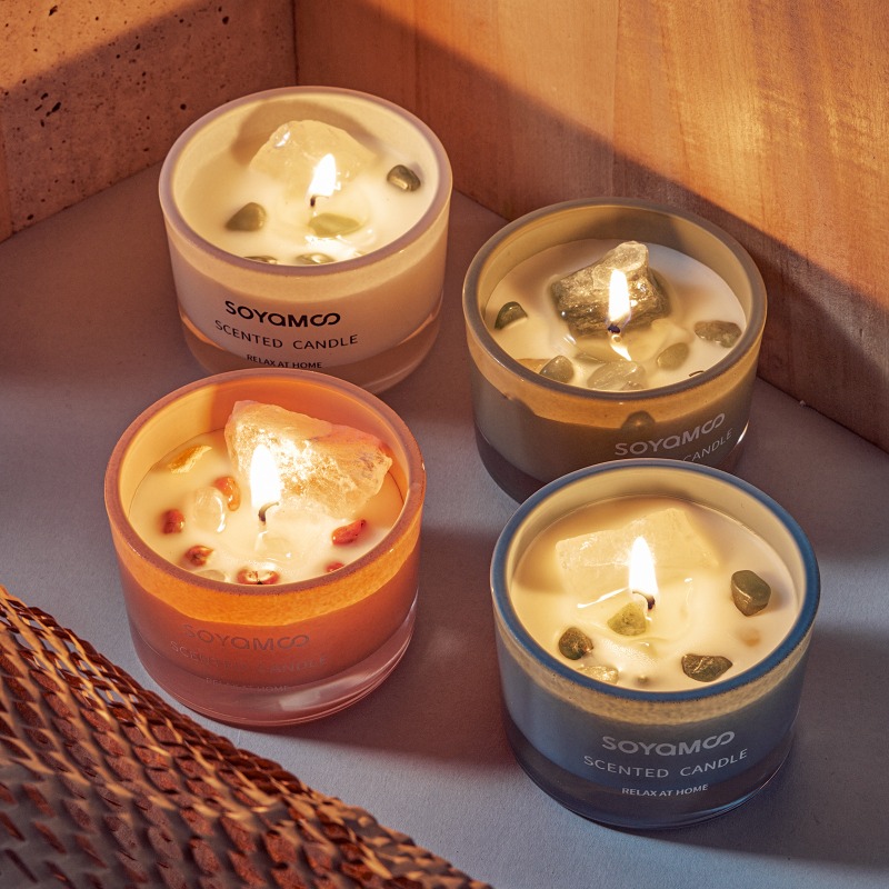 1 bougie parfumée en cire de s - Home Fragrance Non Toxic avis et prix