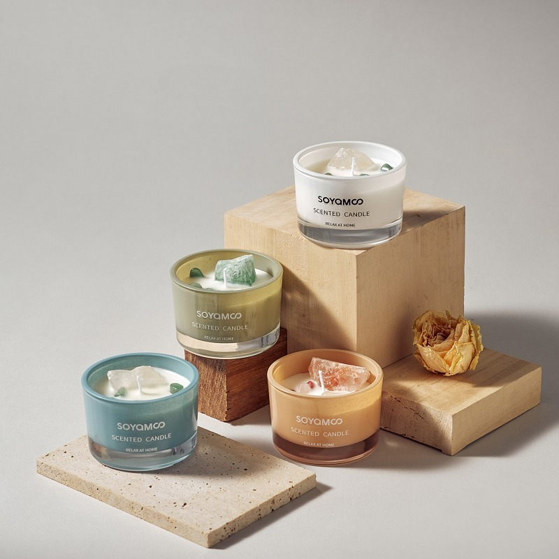 1 bougie parfumée en cire de s - Home Fragrance Non Toxic avis et prix
